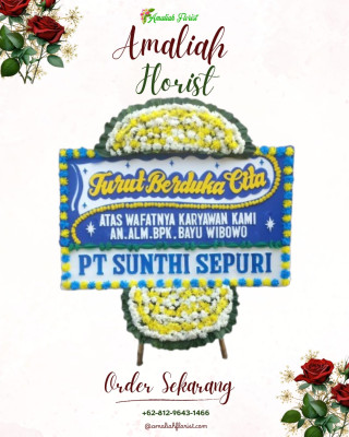 Papan Bunga Duka di Sanding